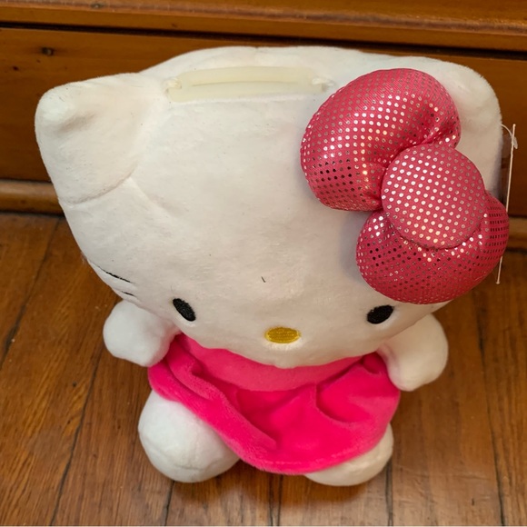 Hello Kitty Plush Piggy Bank Coin Bank - Picture 4 of 6